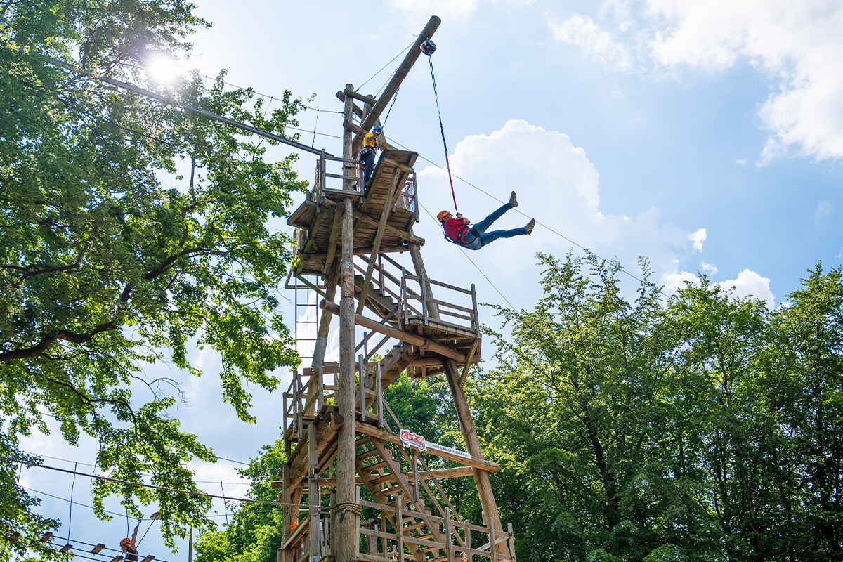  2,5 uur klimmen bij Klimbos Harderwijk incl. Free Fall