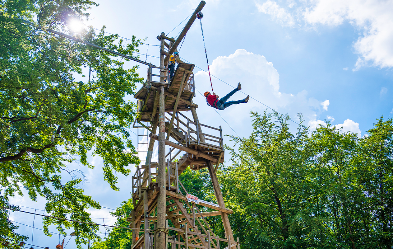 2,5 uur klimmen bij Klimbos Harderwijk incl. Free Fall