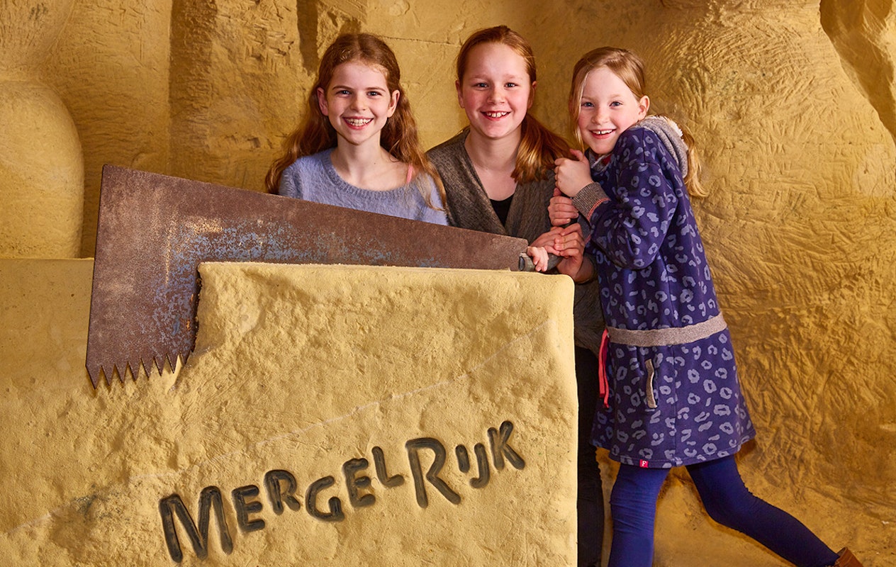 Kerstarrangement in de grotten