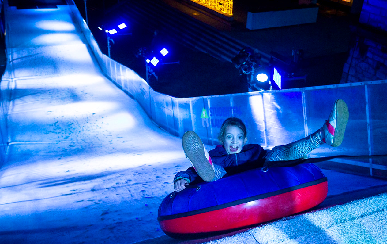 Magic Wintergolf + 2 keer glijden + drankje bij Wintertijd Heerlen