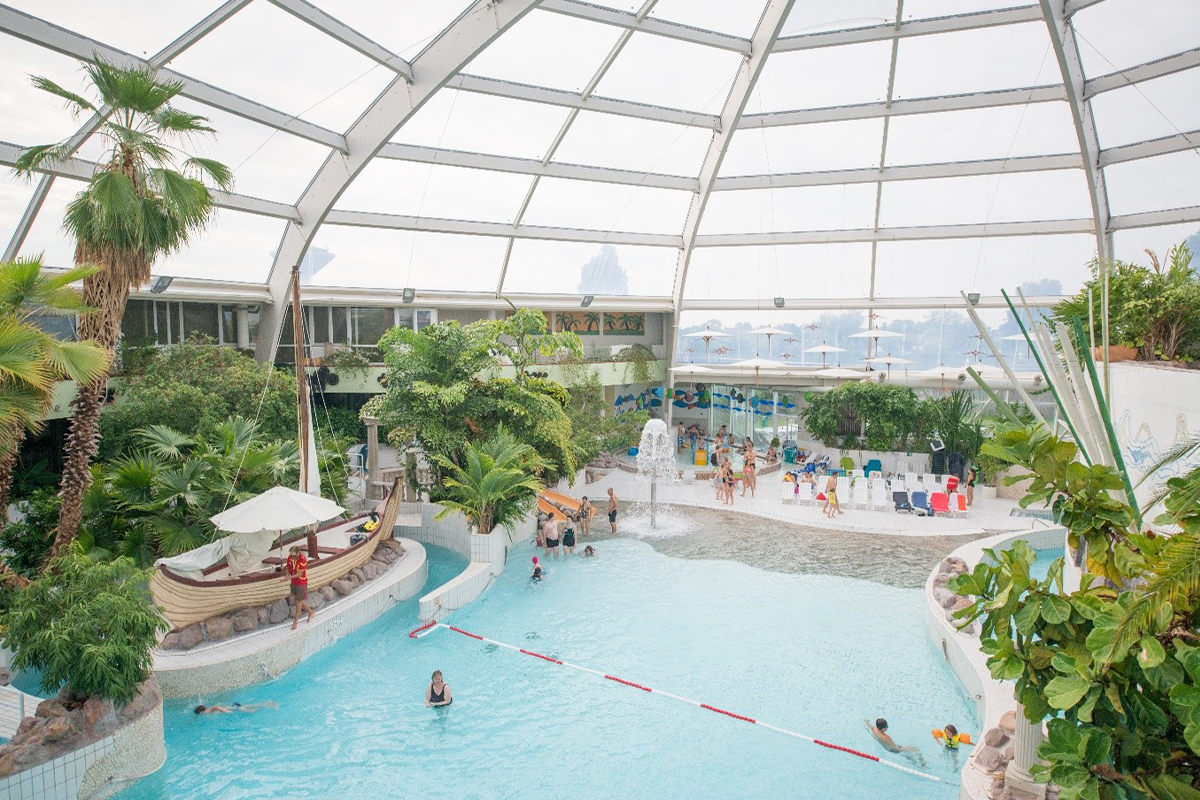 Entree zwemparadijs Aquafun bij Sunparks Oostduinkerke 