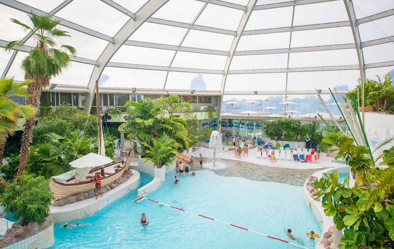 Entree zwemparadijs Aquafun bij Sunparks Oostduinkerke