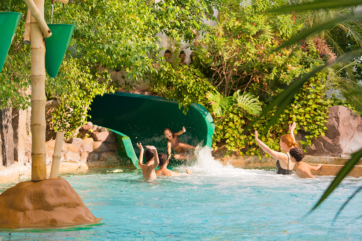 Entree zwemparadijs Aquafun bij Sunparks Oostduinkerke 