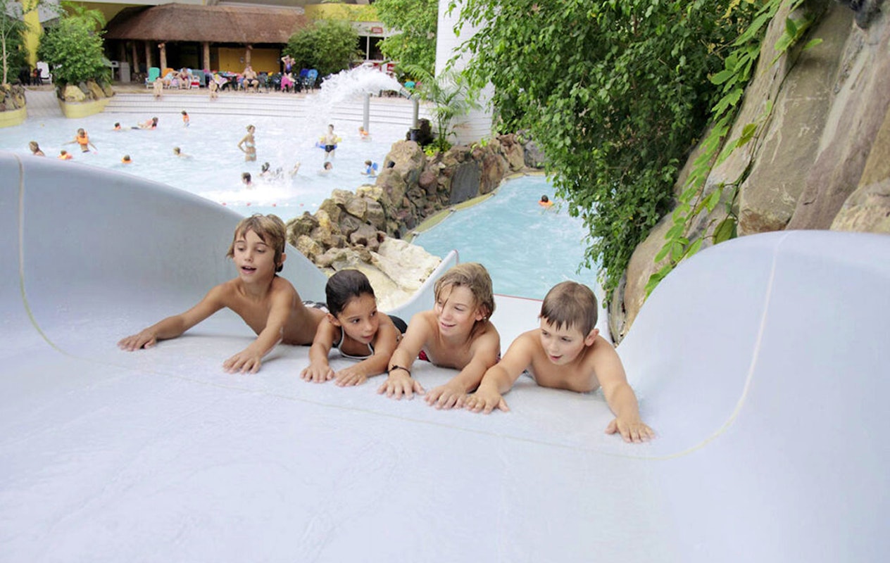 Entree zwemparadijs Aquafun bij Sunparks Oostduinkerke