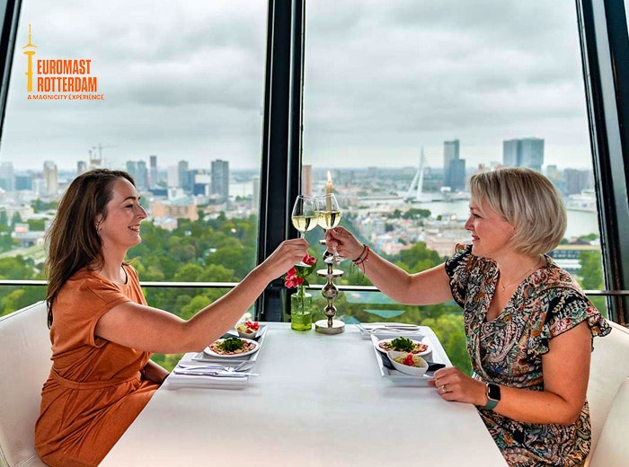 High wine + entreeticket Euromast Rotterdam