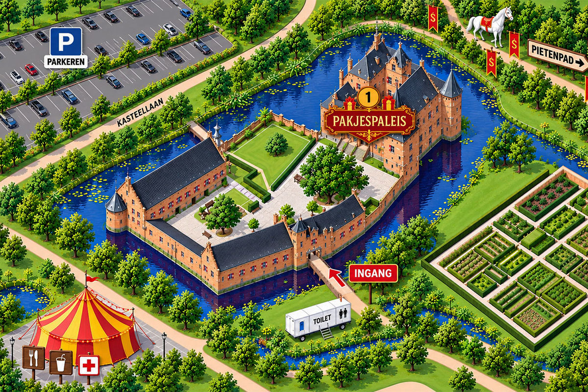 Eintrittskarte für den Geschenkepalast des Sinterklaas