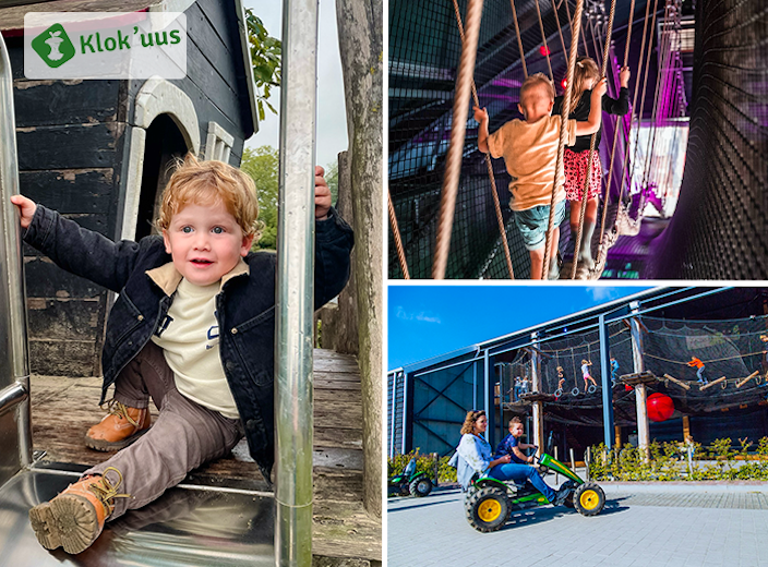 Entreeticket binnen- en buitenspeeltuin Klok'uus