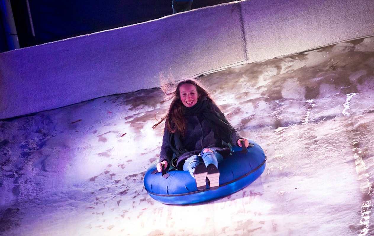 Magic Wintergolf + 2 keer glijden + drankje bij Wintertijd Heerlen