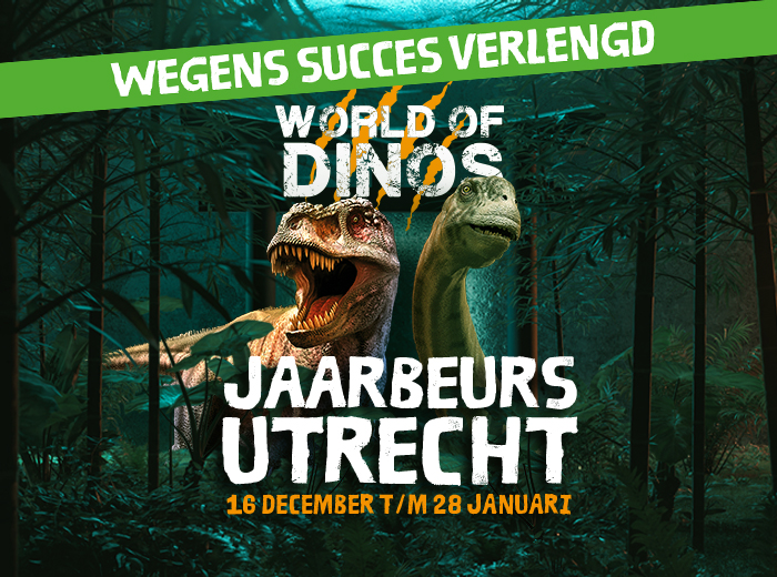 Entreeticket World of Dinos in Jaarbeurs Utrecht