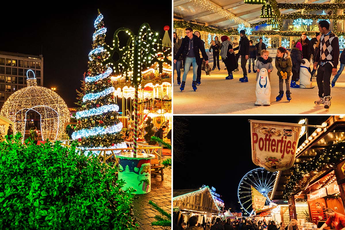 Schaatsen, 2 drankjes + entree Grand Carrousel Winterland Hasselt