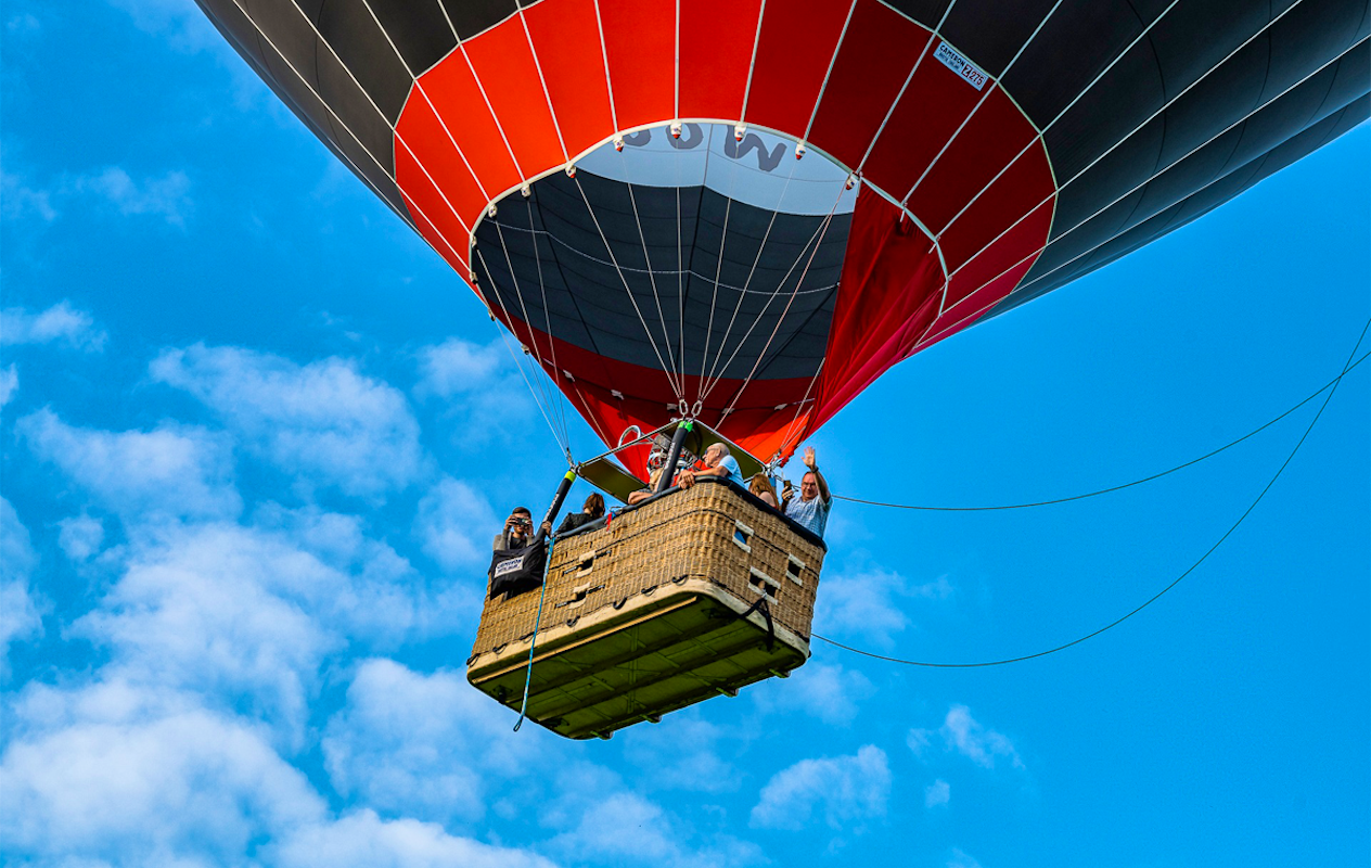 Exclusieve luchtballonvaart van 1 uur met Ballonvaren Zeeland