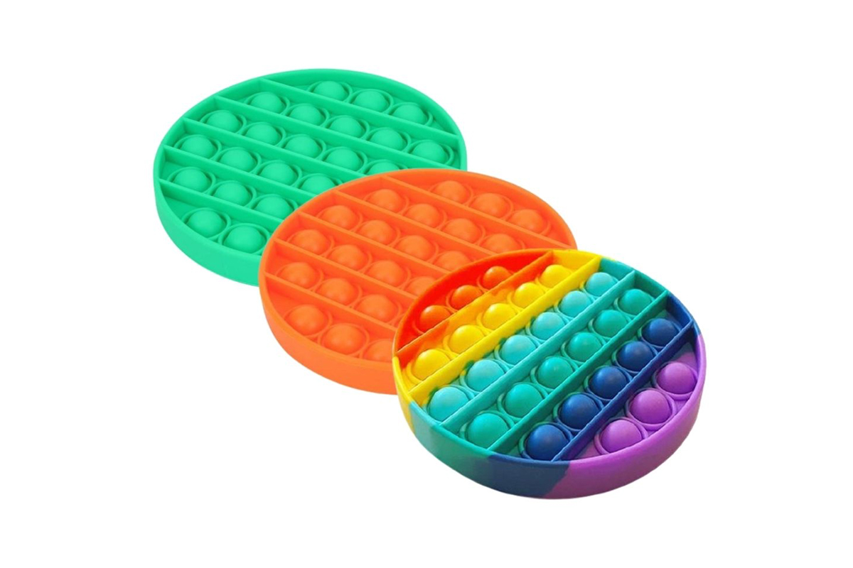 Pop It Fidget rond - 3 stuks  
