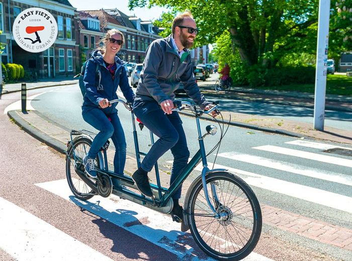 Fietstour Leiden/Tulpenroute + 2 drankjes + evt. huur E-bike of tandem
