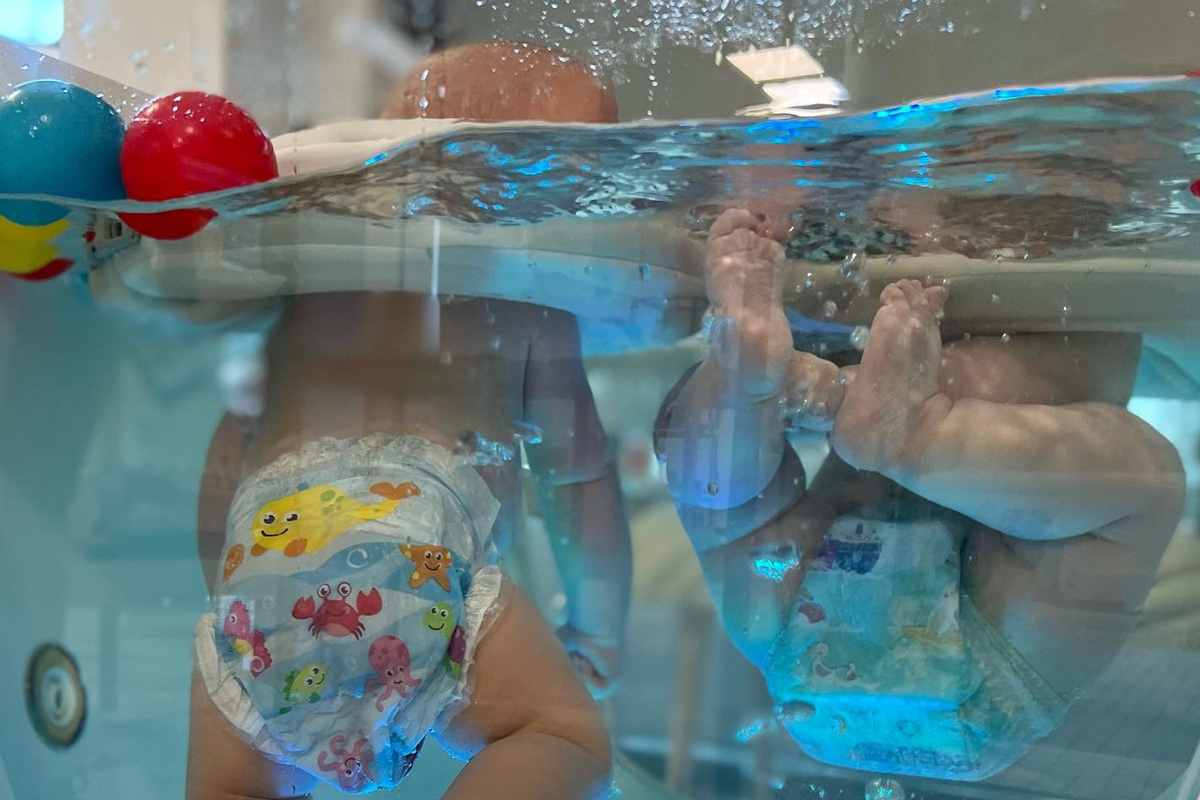 Float arrangement bij Baby Spa LoLo