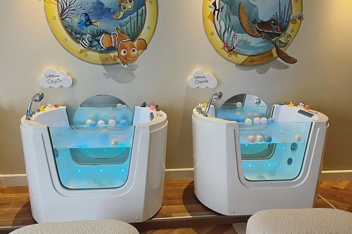 Float arrangement bij Babyspa Utrecht