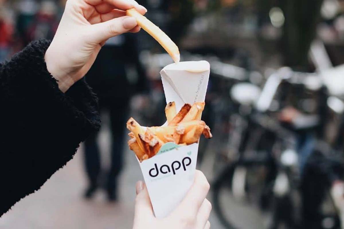 Friet + snack + drankje bij Dapp Frietwinkel Leiden