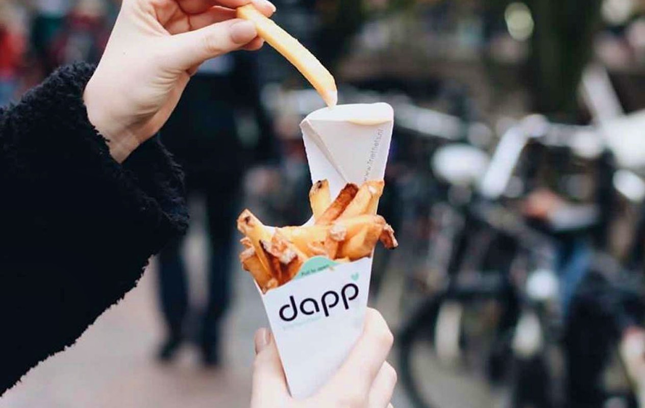 Friet + snack + drankje bij Dapp Frietwinkel Leiden