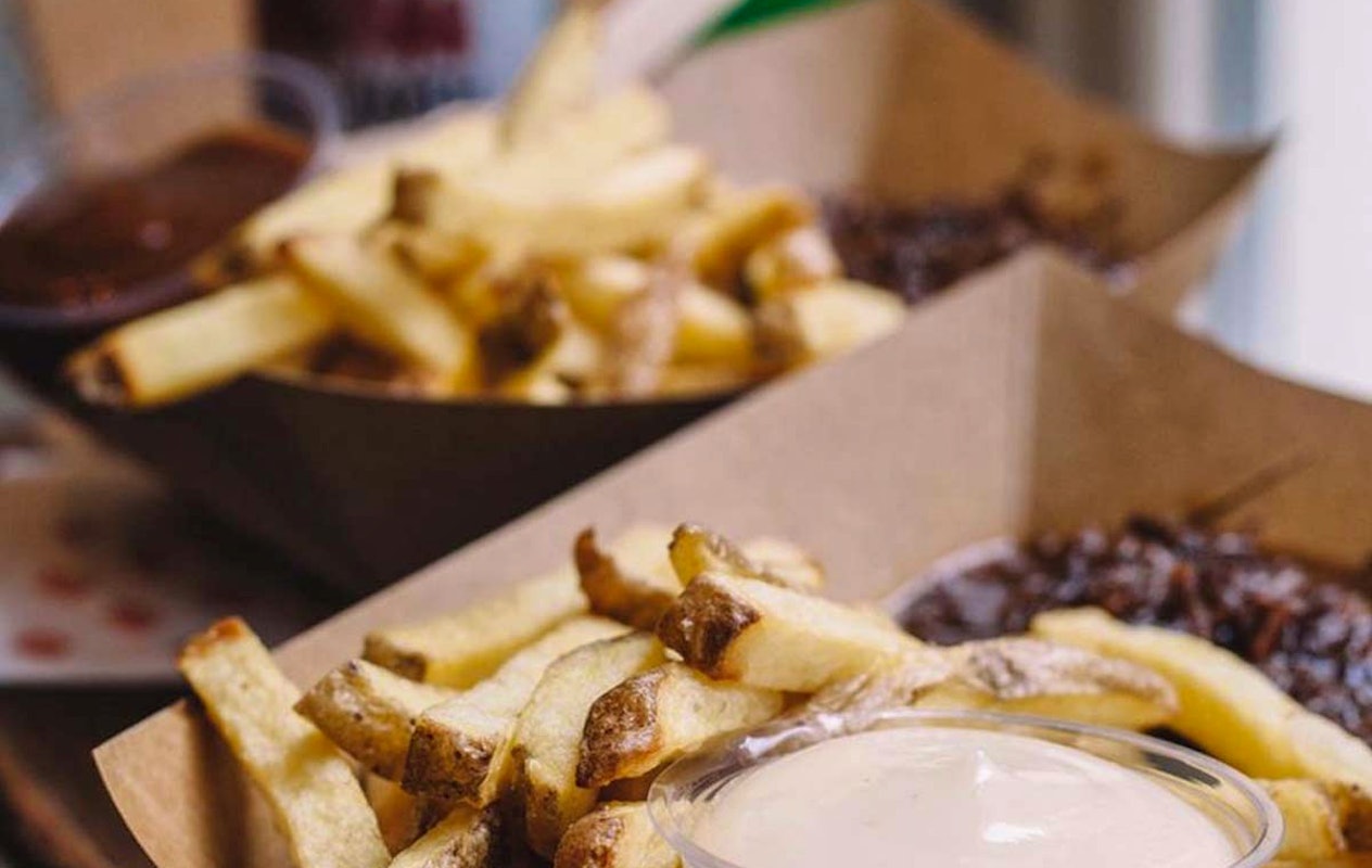 Friet + snack + drankje bij Dapp Frietwinkel Leiden