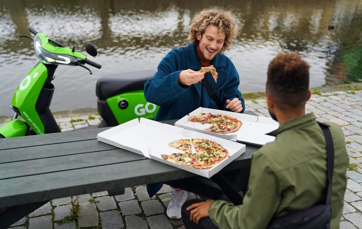 50 min e-scooter of 63 min e-bike via GO Sharing