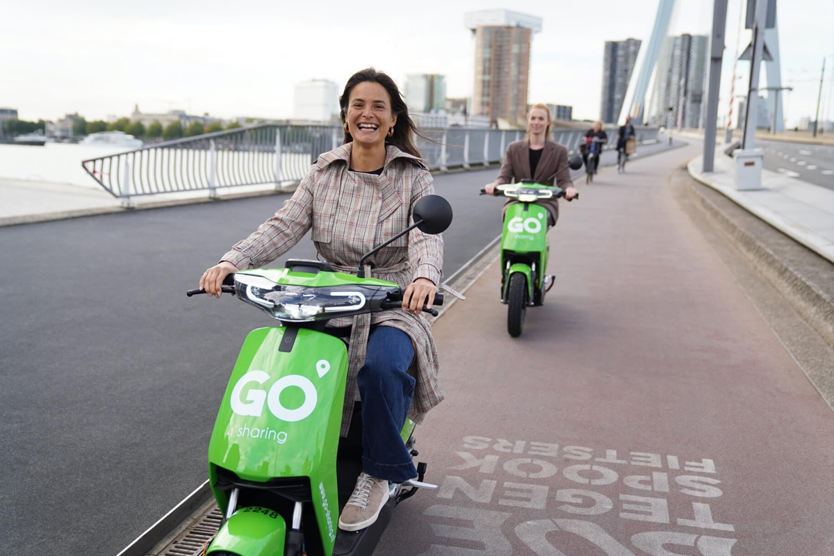 50 min e-scooter of 63 min e-bike via GO Sharing