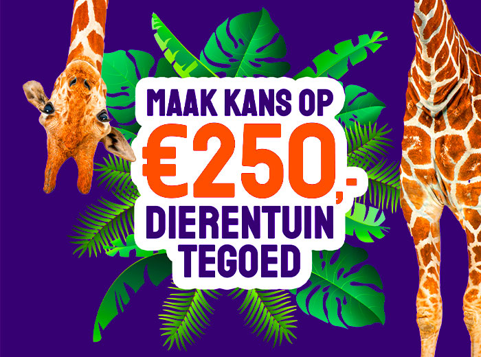Maak GRATIS kans op €250 Tripper-tegoed voor dierentuinen!