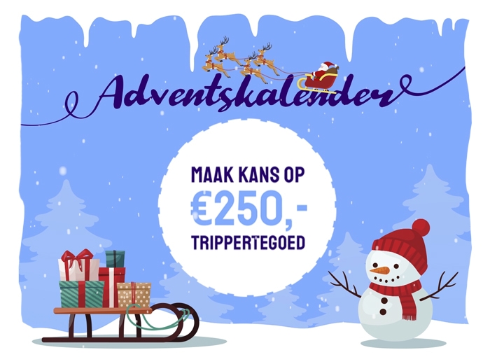 Adventactie: GRATIS kans op €250 Tripper-tegoed