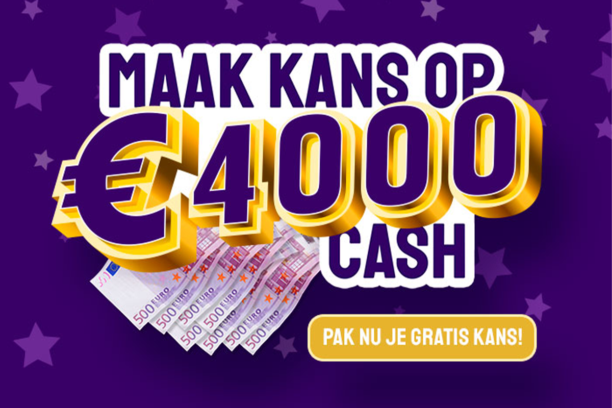 Maak GRATIS kans op €4.000!