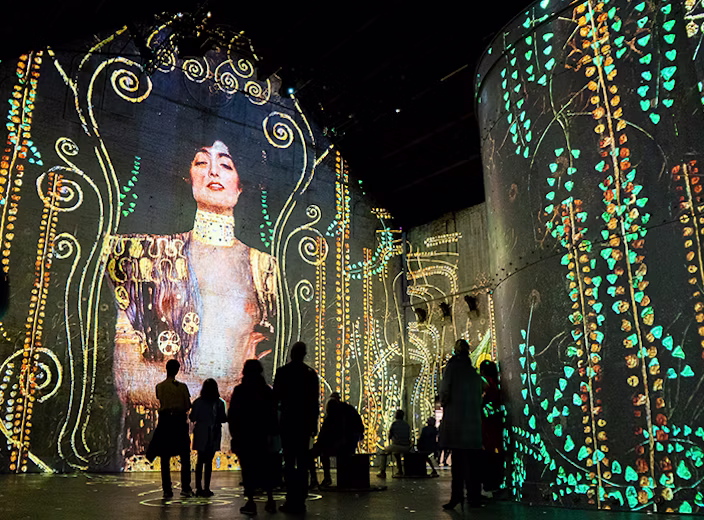 Gustav Klimt-tentoonstelling bij Fabrique des Lumières, 18+
