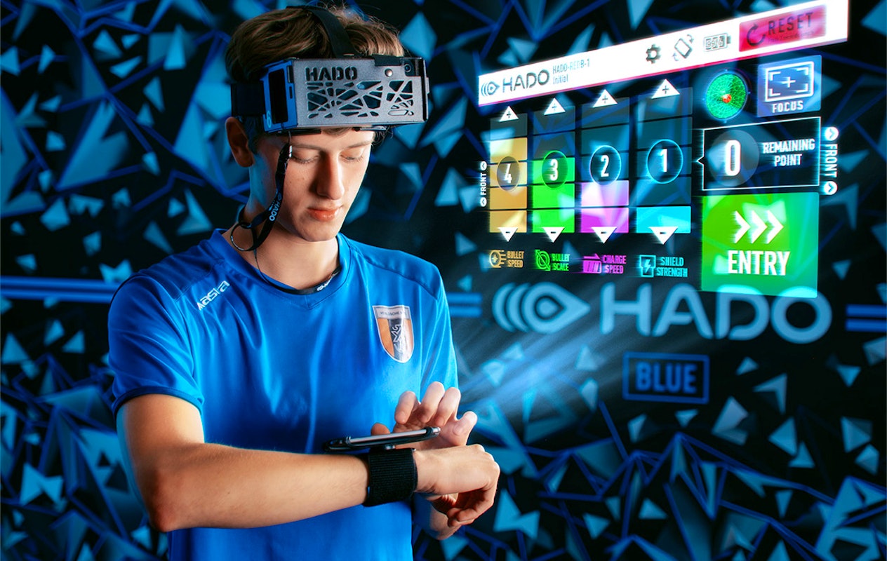 Hado game bij HADO Arena Eindhoven