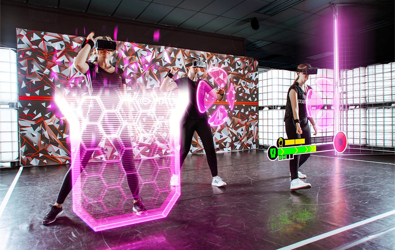 Hado game bij HADO Arena Eindhoven