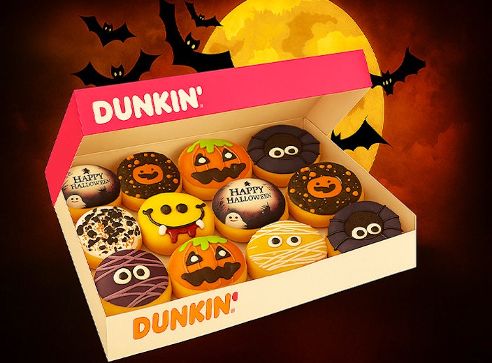 Halloween box van Dunkin' Donuts (12 stuks)