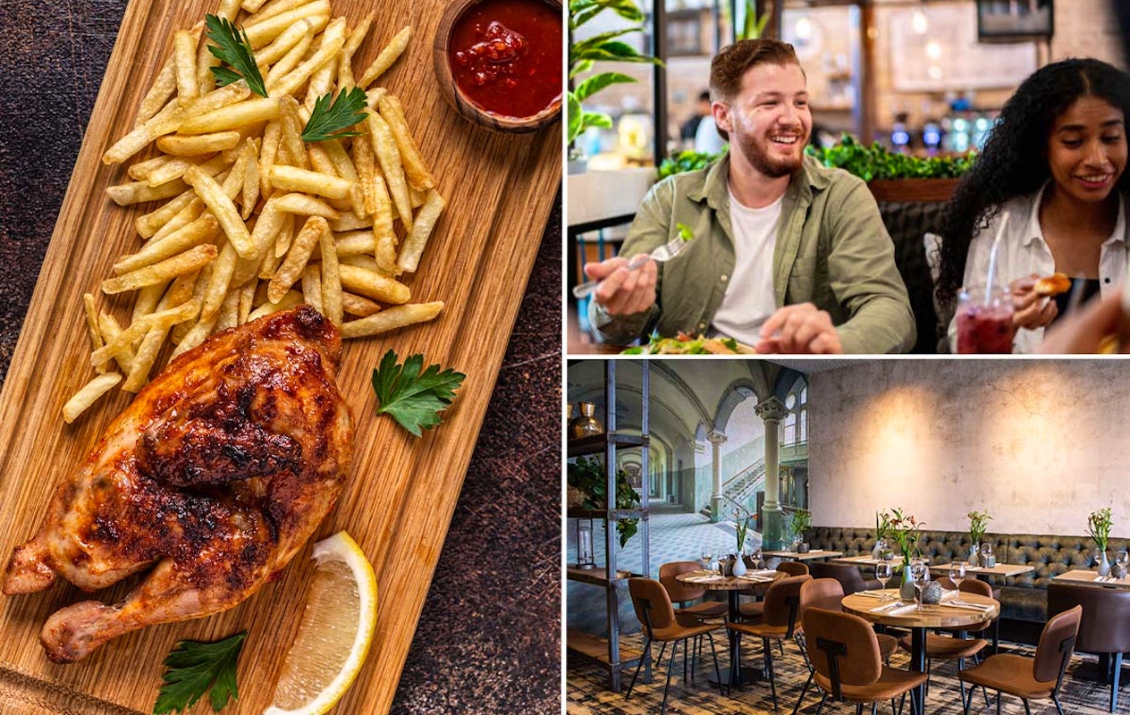 Halve kip + friet + salade op woensdag bij Dimitri's