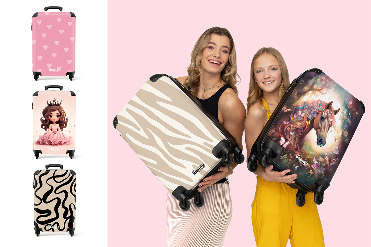 Handbagage koffer van NoBoringSuitcases