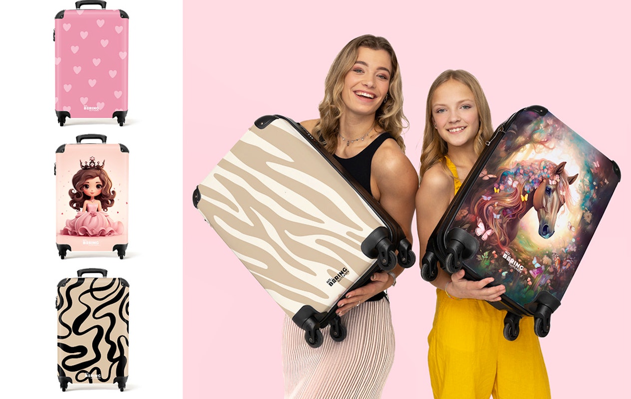 Handbagage koffer van NoBoringSuitcases