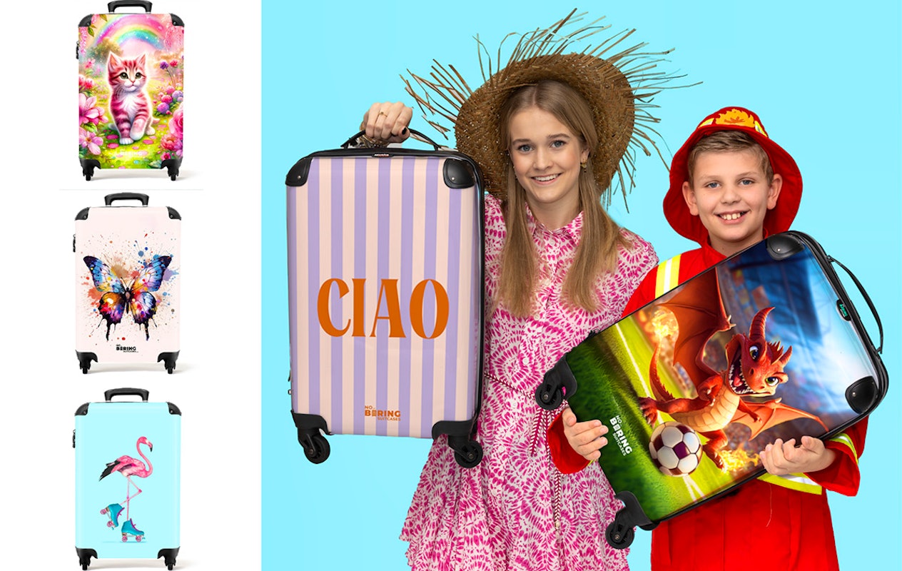 Handbagage koffer van NoBoringSuitcases