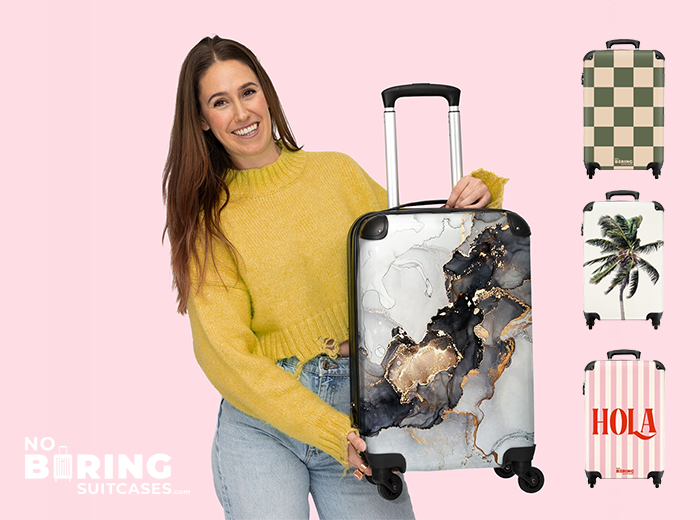 Handbagage koffer van NoBoringSuitcases