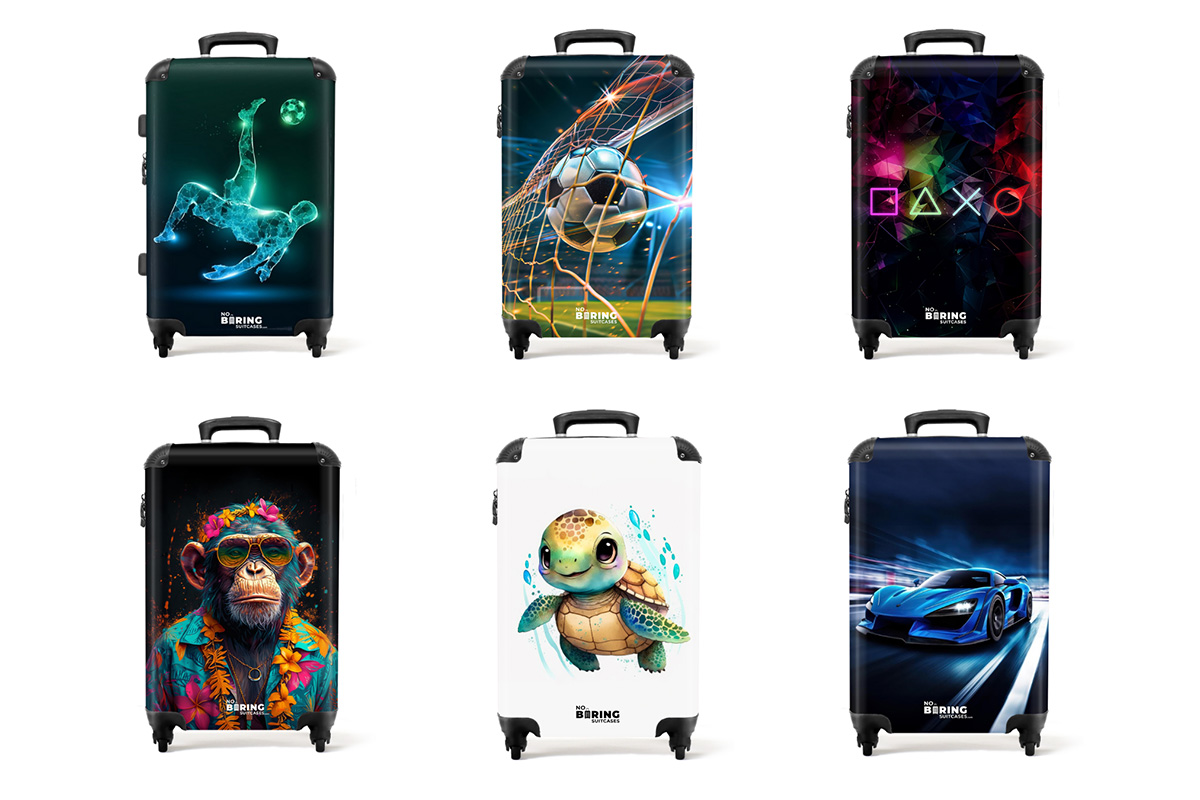 Handbagage koffer van NoBoringSuitcases