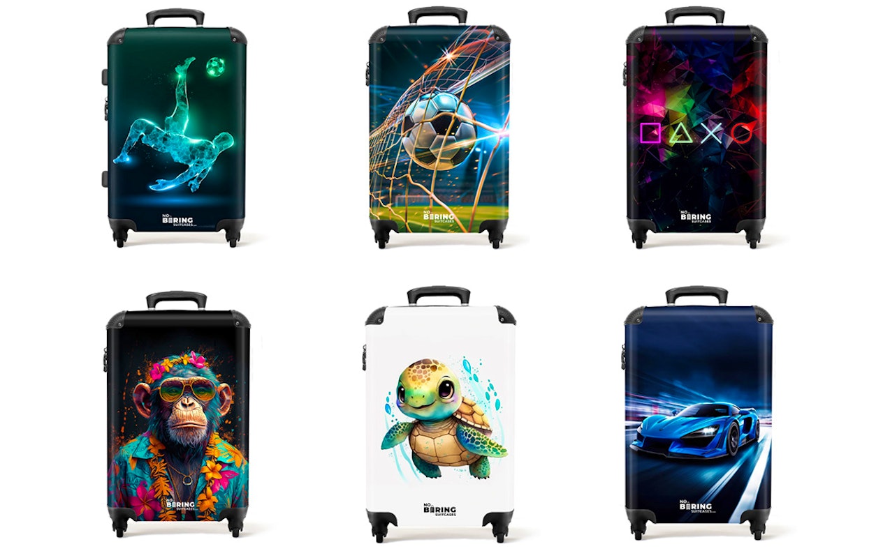 Handbagage koffer van NoBoringSuitcases