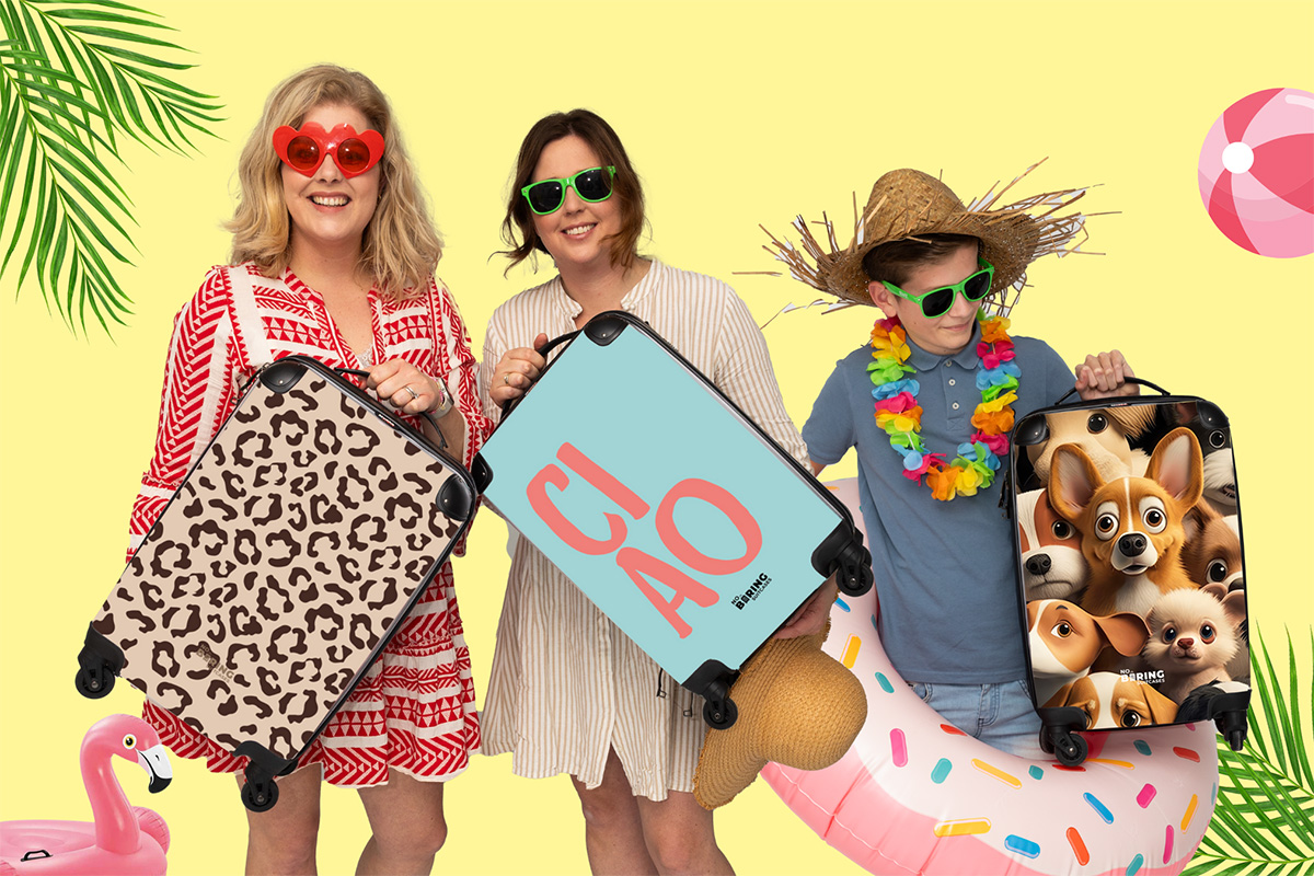 Handbagage koffer van NoBoringSuitcases