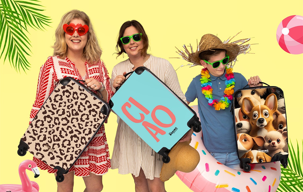 Handbagage koffer van NoBoringSuitcases