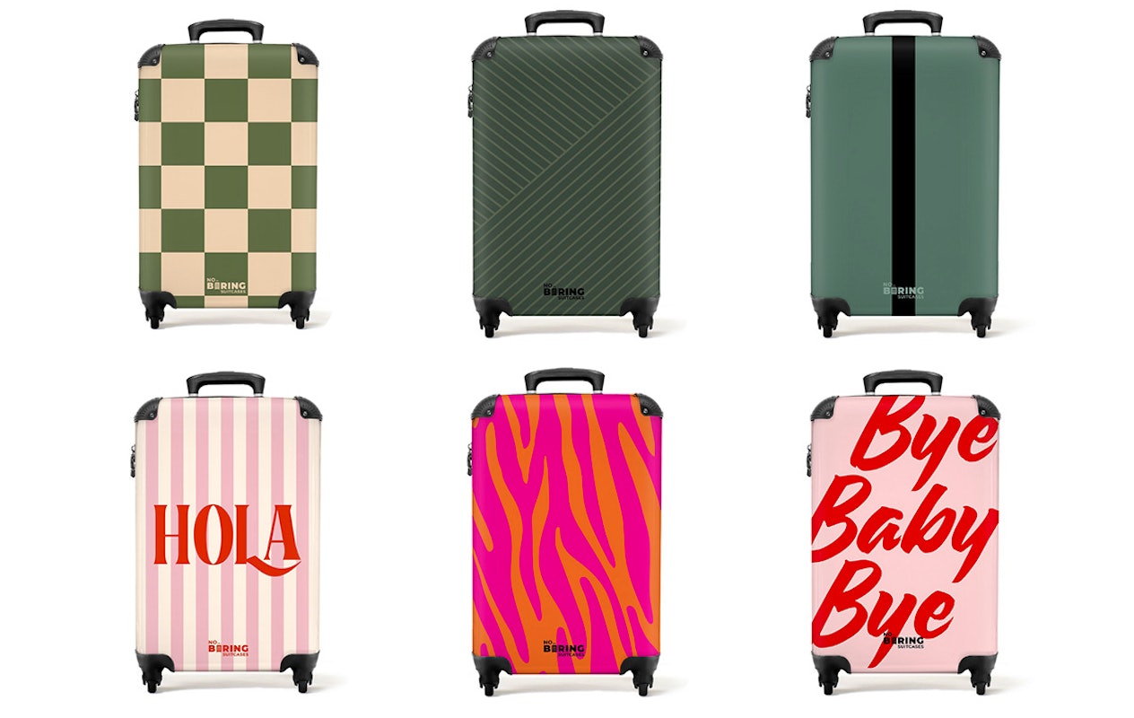 Handbagage koffer van NoBoringSuitcases