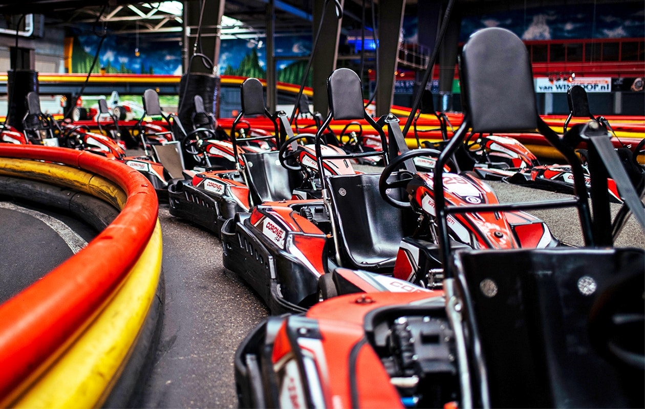 1 of 2 heats karten bij Coronel Kartracing