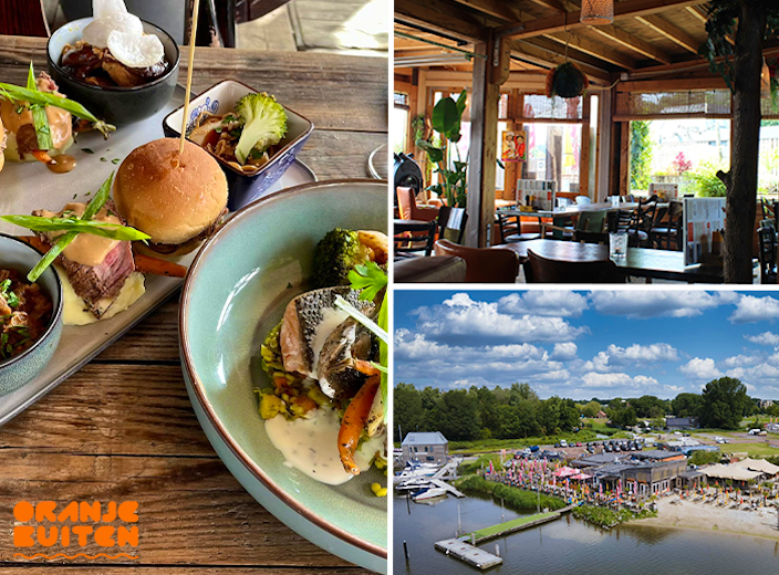 Heerlijk 4-gangen keuzediner bij Strandpaviljoen Oranje Buiten