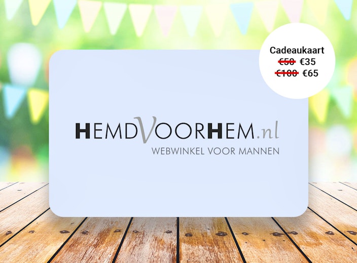 Waardebon t.w.v. €50 of €100 voor HemdVoorHem.nl