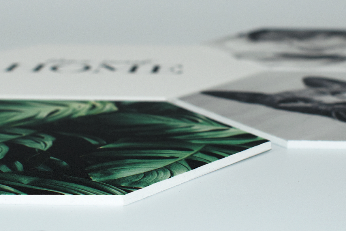 Hexagon collage via CanvasCompany (8 stuks)