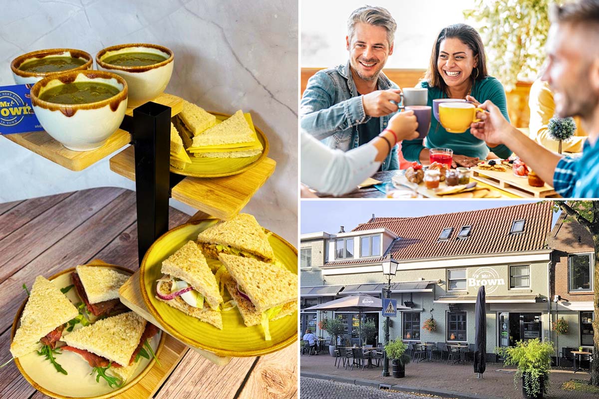 Uitgebreide high tea bij Mr. Brown in Hoorn