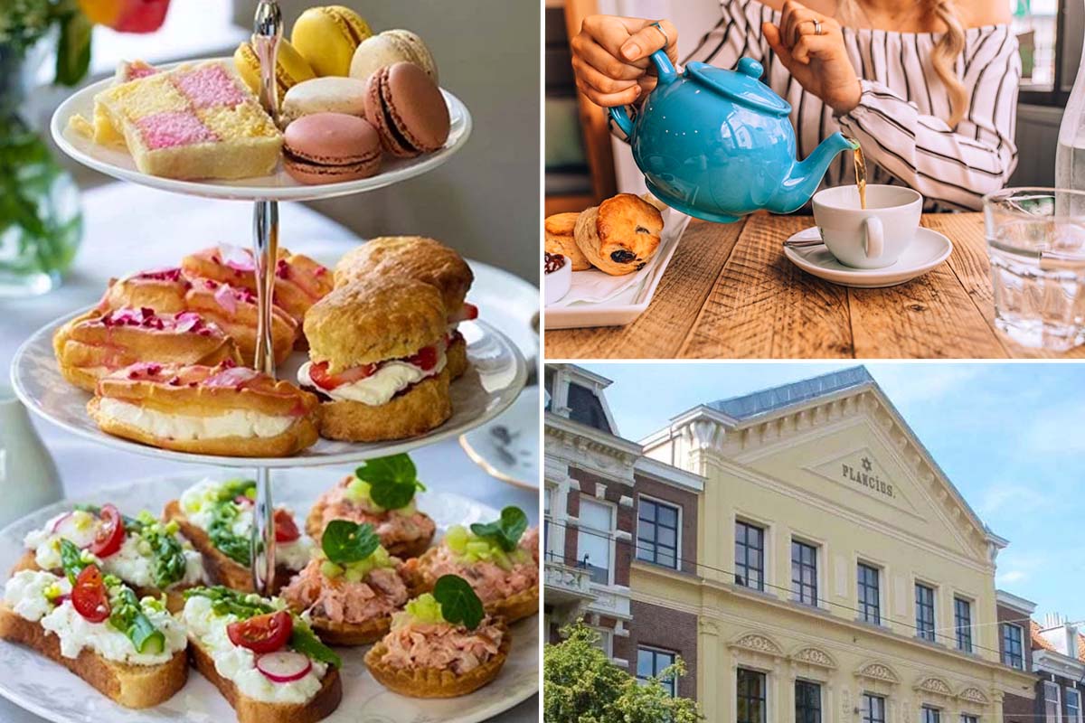 High tea + unlimited tea at Restaurant Plancius