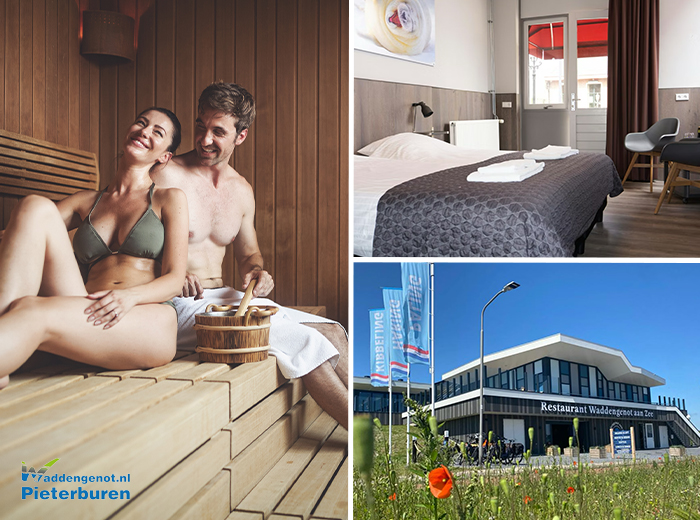 Overnachting + ontbijt & wellness bij Hotel Waddengenot (2 personen)