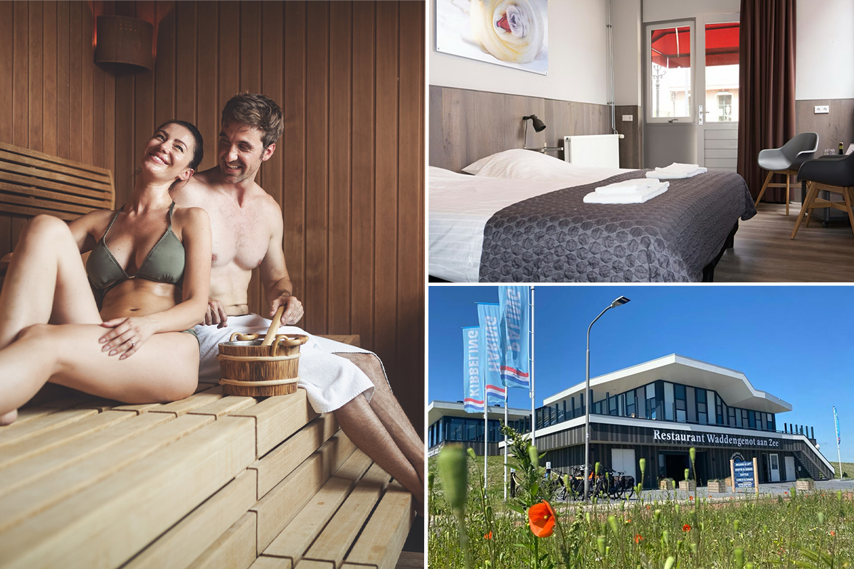 Overnachting + ontbijt & wellness bij Hotel Waddengenot (2 personen)