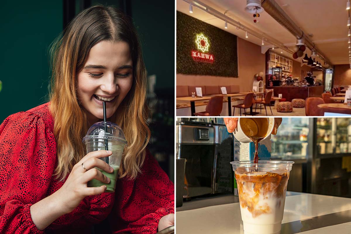 Ijskoffie of (iced) matcha latte